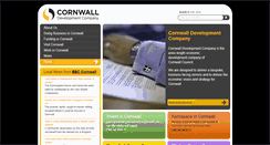 Desktop Screenshot of cornwalldevelopmentcompany.co.uk