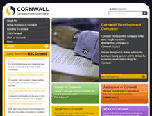 Tablet Screenshot of cornwalldevelopmentcompany.co.uk